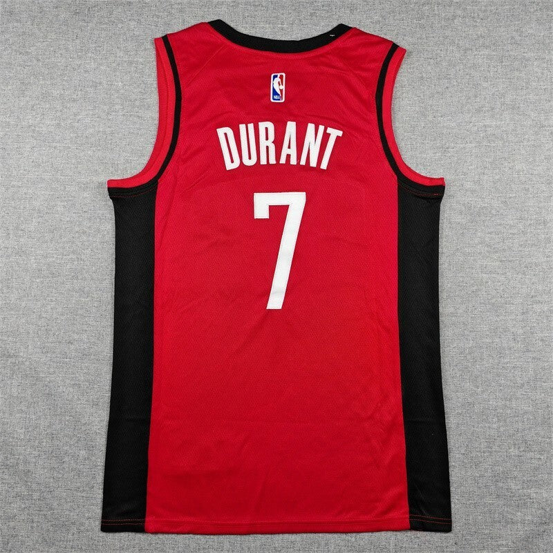 Houston Rockets #7 Kevin Durant Rockets 7 Red Style 1