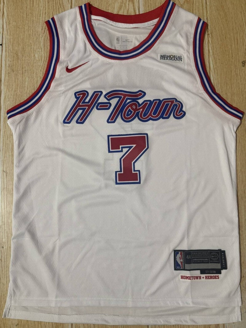 Houston Rockets #7 Kevin Durant White Rockets 7 City Edition Style 2