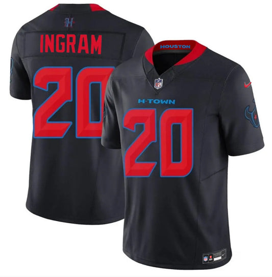 Houston Texans #20 Ja'Marcus Ingram Navy 2nd Alternate 2026 F.U.S.E. Vapor