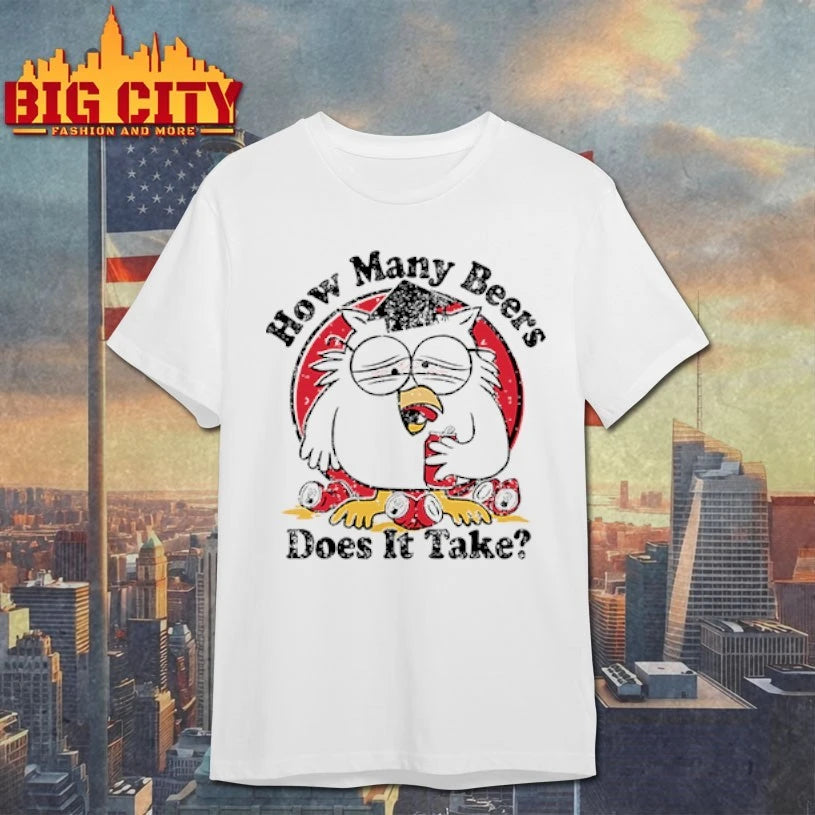 How Many Beers Does It Take Owl shirt