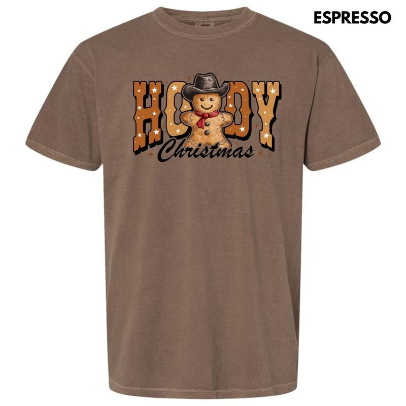 Howdy Gingerbread Christmas Comfort Colors T-Shirt 'NLB' Hoodie, Sweatshirt | WearSparks.com