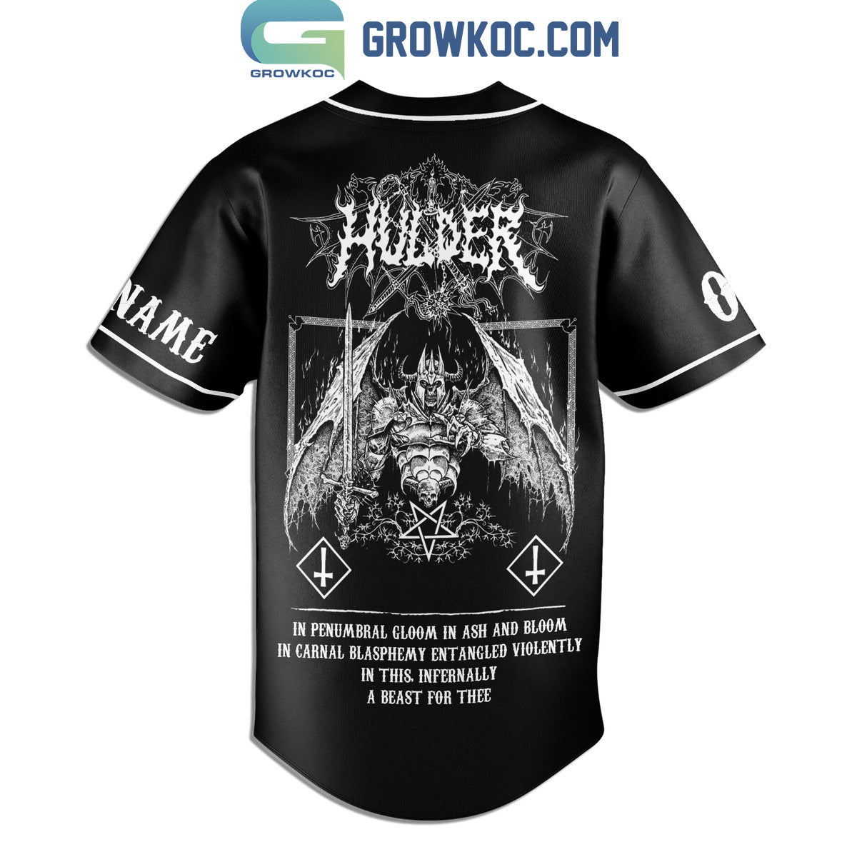 Hulder In Penumbral Cloom In Ash And Bloom Personalized Baseball Jersey