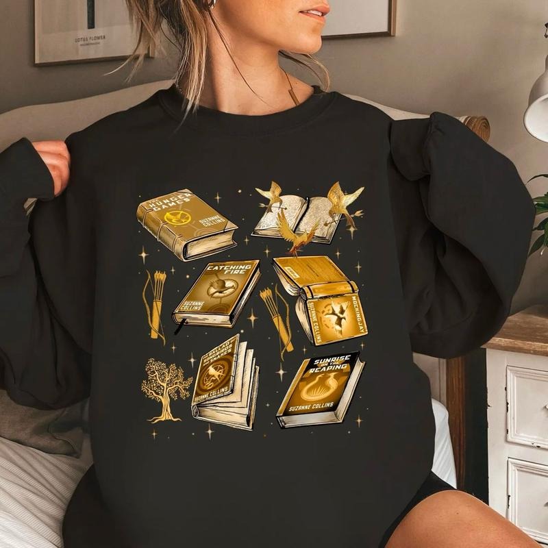Hunger Games Shirt, Suzanne Collins Book Tee Sweatshirt, Bookish Tee, Reader Shirt, Literary Shirt, Book Lovers...