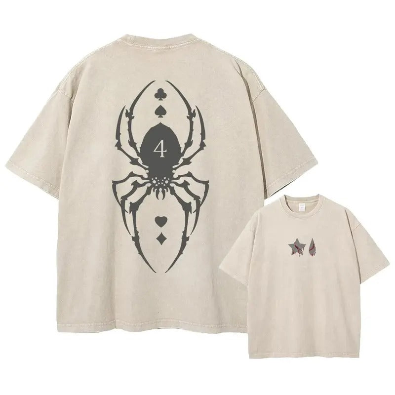 Hunter x Hunter Double-Sided Wash Tee - Spider Hisoka Unisex Shirt - Ultimate Comfort for HxH Anime Lovers