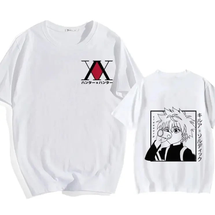 Hunter x Hunter Kil.lua Tee Shirt, Anime Hisoka Oversized Unisex Shirt, Anime Shirt, Gift for Friend, Anime Hoodie T...