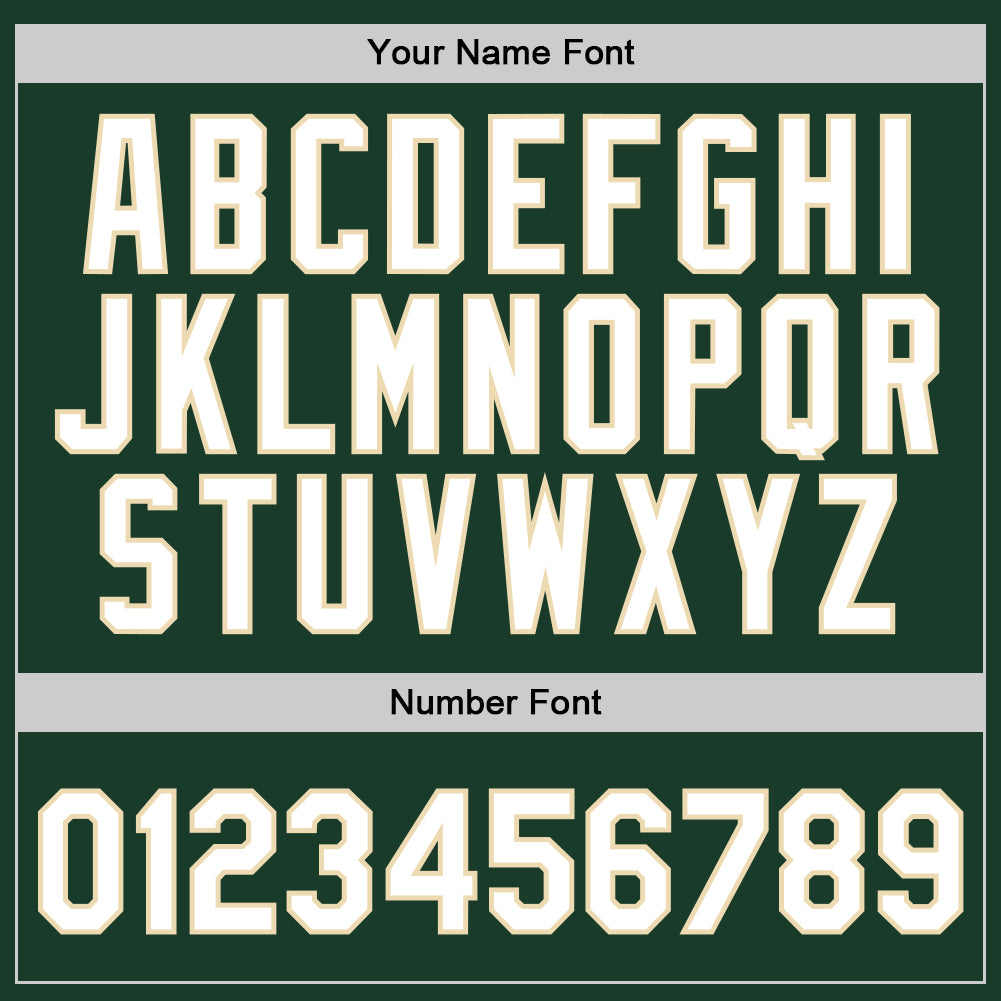 Custom Hunter Green White Cream-Black Authentic Throwback Basketball Jersey T-Shirts, Hoodie, Sweatshirt (Image 4)