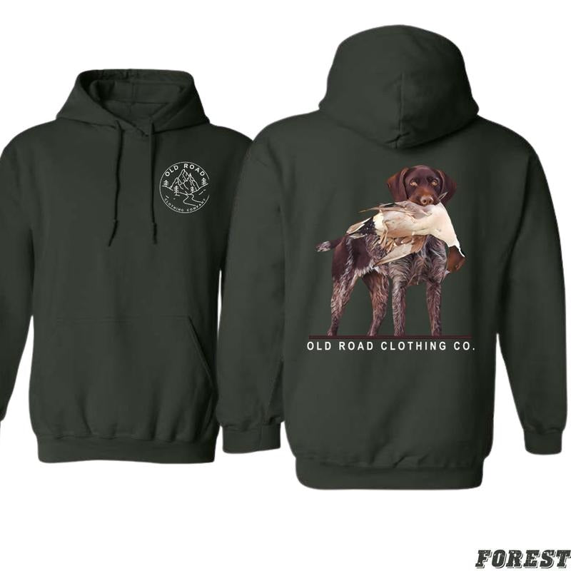 Hunting Dog Shirt - Old Road Hoodie - Trendy Hoodie for Men and Women Menswear Sweaters Sweatshirt | WearSparks.com