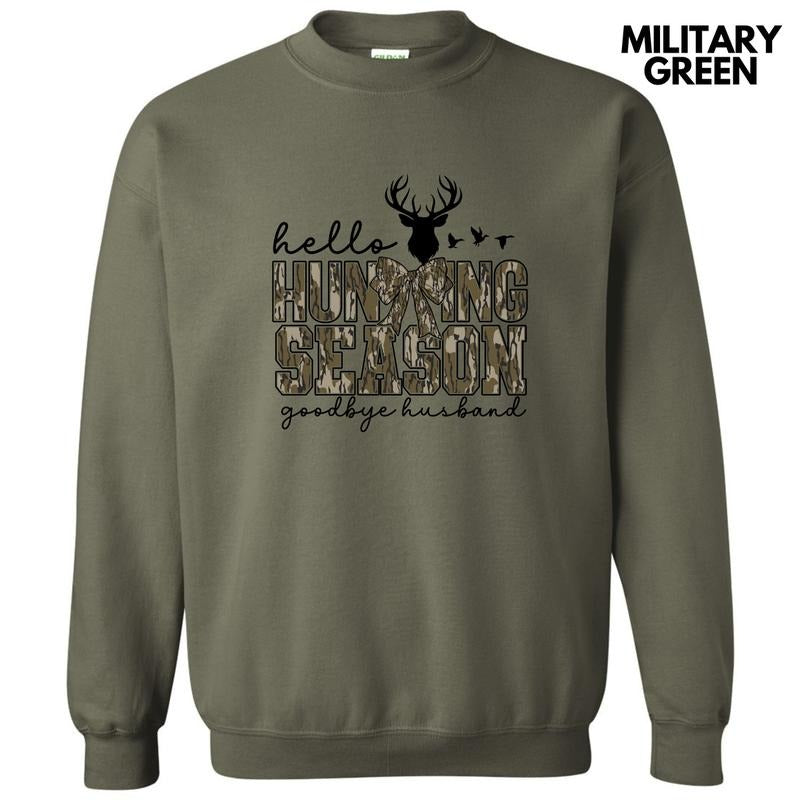 Hunting Season Husband Sweatshirt 'NLB' T-Shirts, Hoodie | WearSparks.com