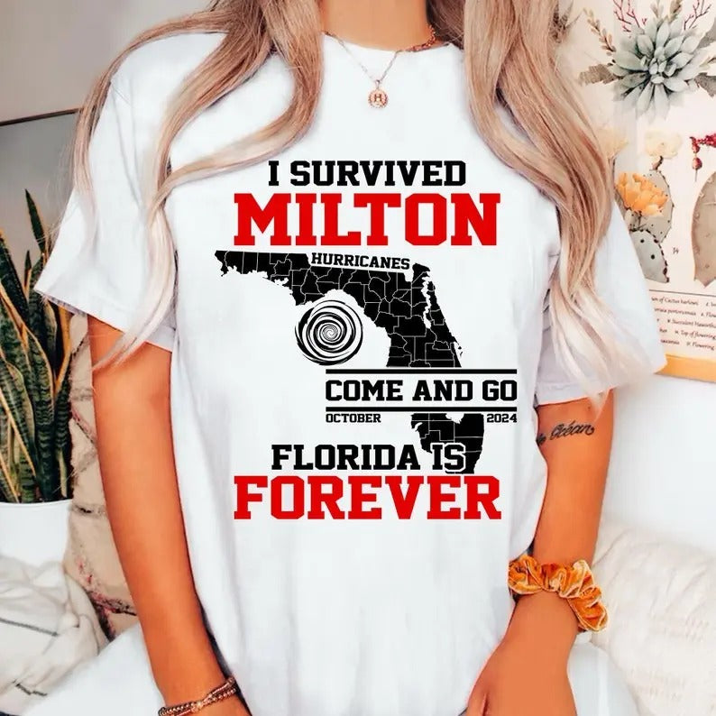Hurricane Milton Survivor Tee - Flaunting 2024 Resilience Hoodie, Sweatshirt | WearSparks.com