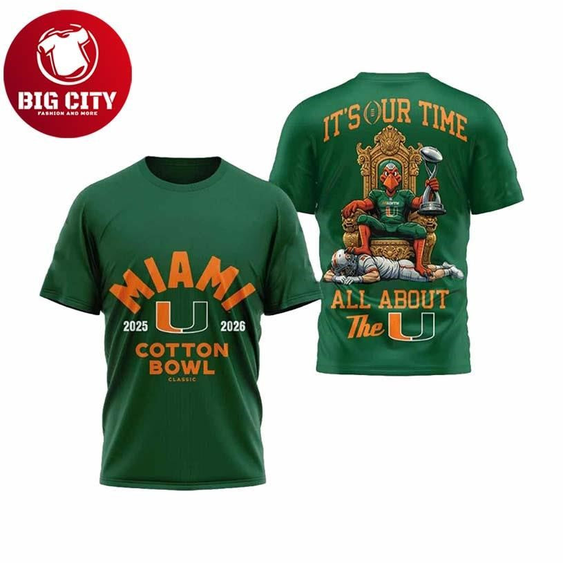 Hurricanes Cotton Bowl 2025 2026 Two Sided Shirt