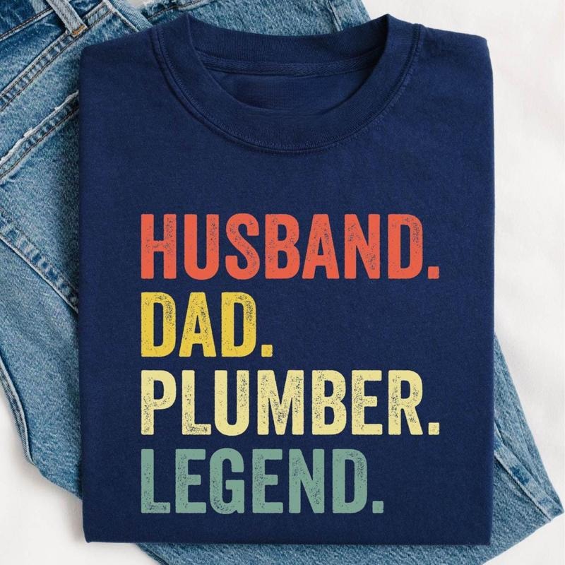 Husband Dad Plumber Legend T-shirt, Plumber Gift, Plumbing Tee, Dad Father's Day Gift, Plumbing Shirt, Husband Plumber...