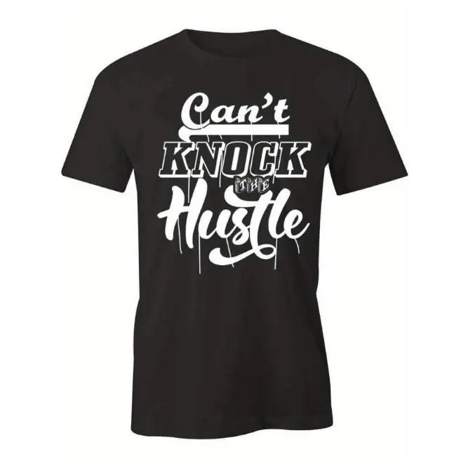 Hustle Motivation Quote Fashion graphic printed men's t-shirt, comfortable casual wear, featuring eye-catching designs...