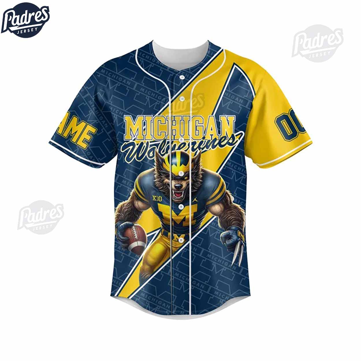 I Am Die Hard Fan Your Approval Is Not Required Michigan Wolverines Custom Baseball Jersey - Padres Jersey... (Image 2)