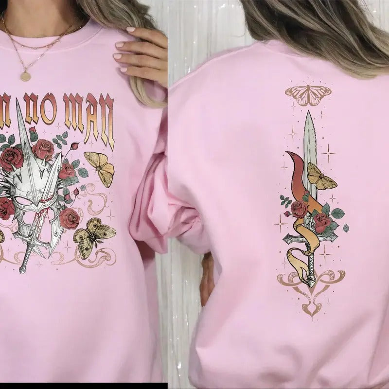 I Am No Man Sweatshirt, Book Lover Sweatshirt, Fantasy Merch, Reading Fandom Sweatshirt T-Shirts, Hoodie | WearSparks.com