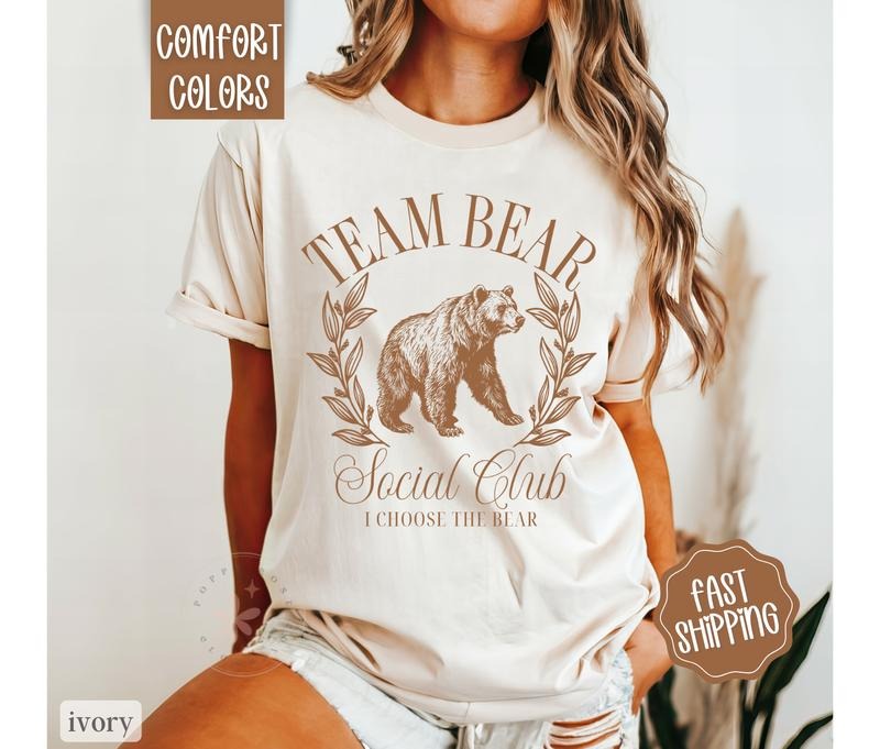 I Choose The Bear Shirt Comfort Colors Hoodie, Sweatshirt | WearSparks.com