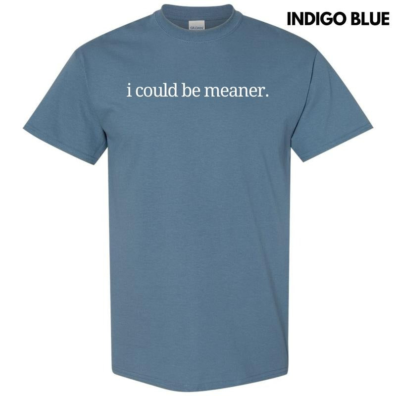 I Could Be Meaner Gildan Short Sleeve T-Shirt 'NLB' Hoodie, Sweatshirt | WearSparks.com