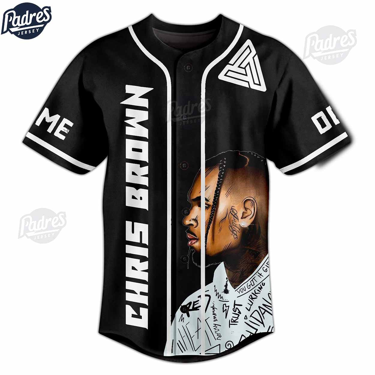 I Don't Wanna Play No Games Chris Brown Custom Baseball Jersey - Padres Jersey Oasis: Elevate Your Baseball... (Image 2)
