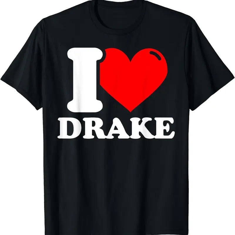 I Heart Drake Shirt, I love Drake T-Shirt | Unisex Cotton Tee, Size S-5XL Hoodie, Sweatshirt | WearSparks.com
