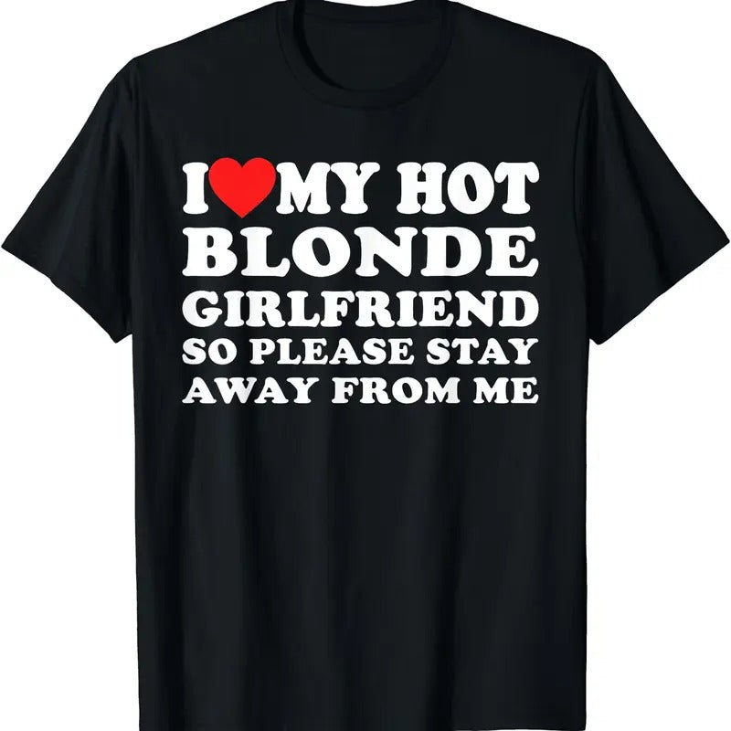 I Heart My Hot Blonde GF I Love My Hot Blonde Girlfriend T-Shirt Hoodie, Sweatshirt | WearSparks.com