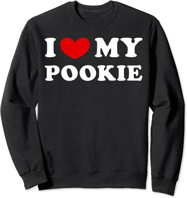 I Heart My Pookie Shirt, I Love My Pookie Unisex Crewneck Sweatshirt Hoodie | WearSparks.com