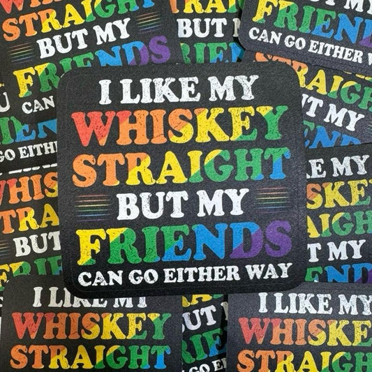 I Like My Whiskey Straight Sticker T-Shirts, Hoodie, Sweatshirt | WearSparks.com