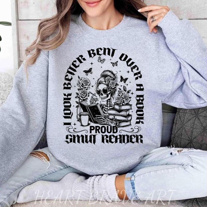 I Look Better Bent Over A Book Smut Reader, Reader Book Addict, Spicy Books, Spicy Books Gift, Dark Romance Hoodie,...