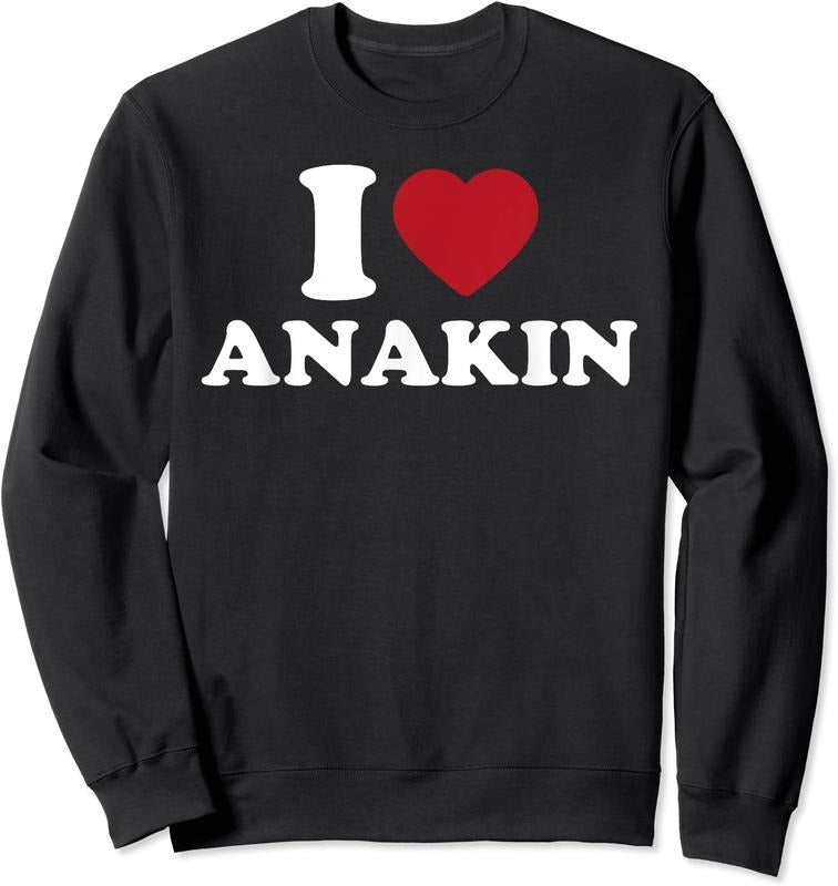 I Love Anakin Shirt, I Heart Anakin Unisex Crewneck Sweatshirt Hoodie | WearSparks.com