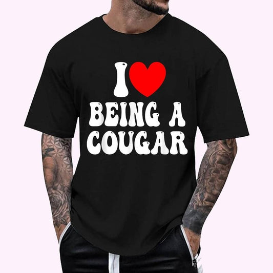 I Love Being A Cougar - I Heart Being A Cougar T-Shirt