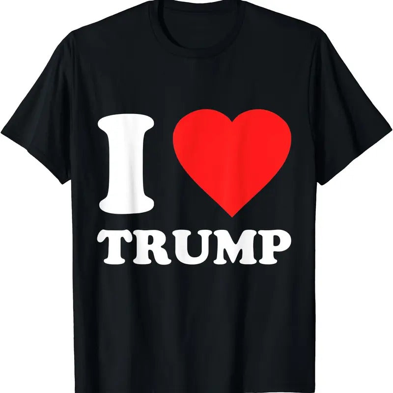I Love Donald Trump T-Shirt | Unisex Cotton Tee, Size S-5XL Hoodie, Sweatshirt | WearSparks.com