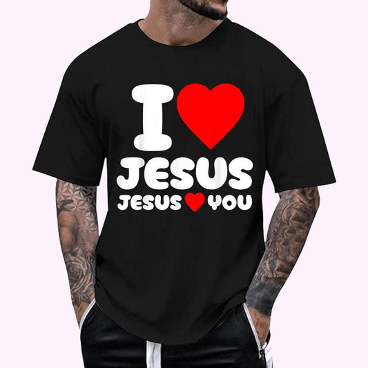 I Love Jesus and Jesus Loves You Christian T-Shirt