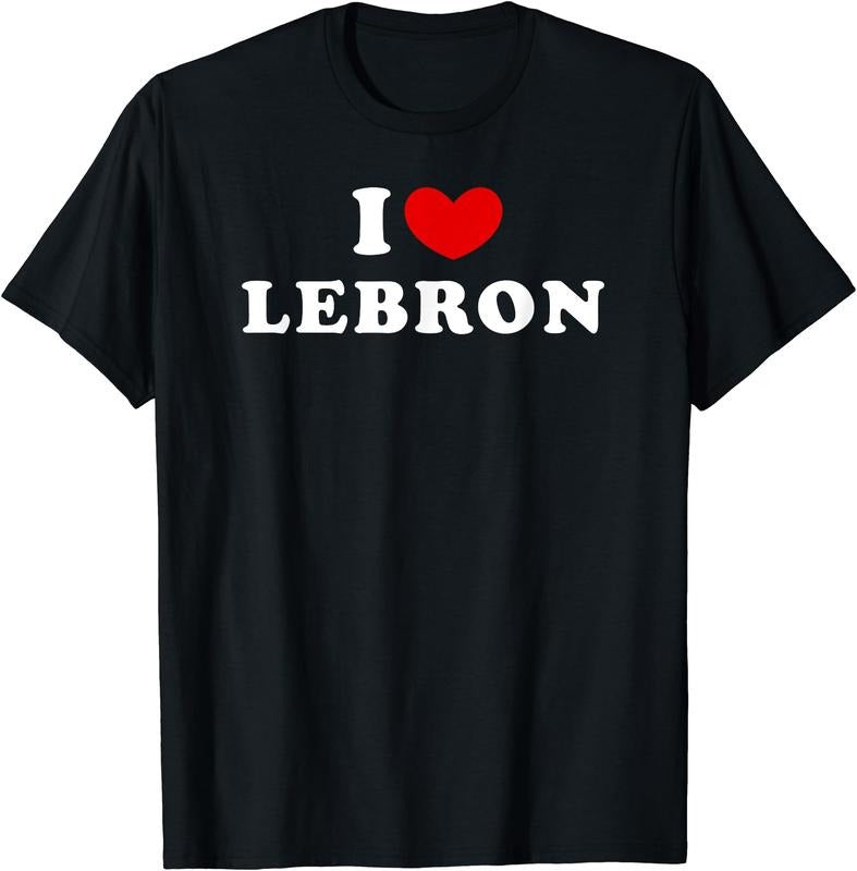 I Love Lebron, I Heart Lebron T-Shirt, Unisex Cotton Tee Gifts Menswear Top Hoodie, Sweatshirt | WearSparks.com