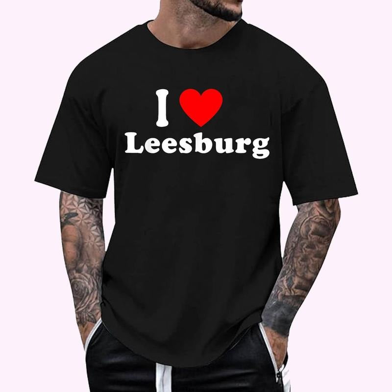 I Love Leesburg, Hometown Matching Classic T-ShirtHometown Matching Classic T-Shirt , Unisex Cotton 100%, Top Menswear...