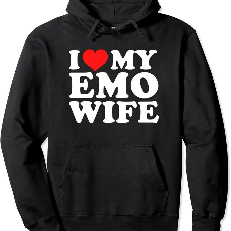 I Love My Emo Wife Hoodie | Unisex Hooded Sweatshirt T-Shirts | WearSparks.com