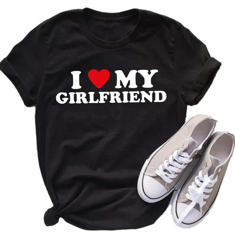 I Love My Girlfriend Shirt, Father's Day Gift, Men's Gifts for Him, Boyfriend Retro T-shirt For Man Hoodie, Sweatshirt