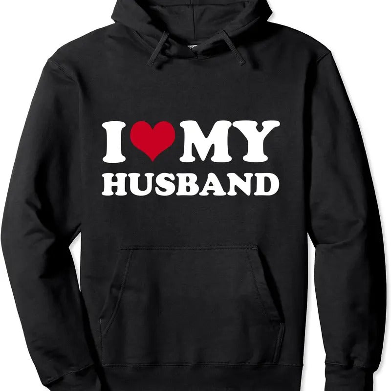 I Love My Husband Pullover Hoodie | Unisex Hooded Sweatshirt T-Shirts | WearSparks.com