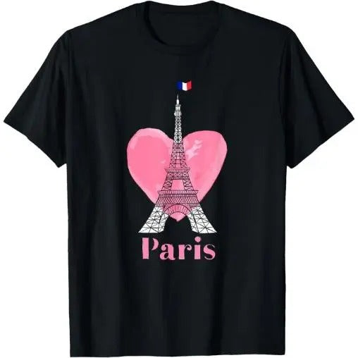 I Love Paris Eiffel Tower France Gift T-Shirt Made in USA Hoodie, Sweatshirt | WearSparks.com