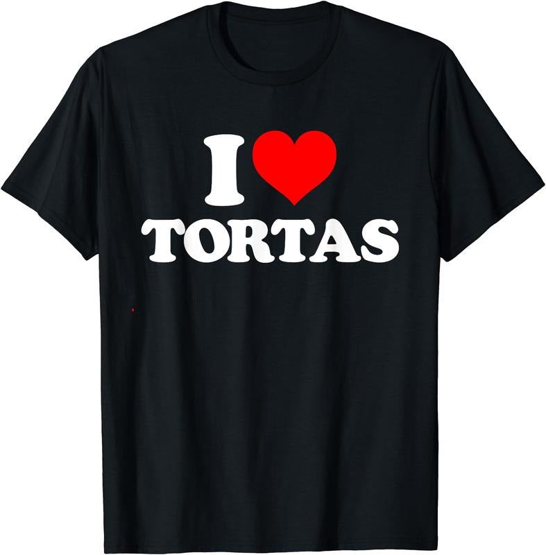 I Love Tortas - I Heart Tortas T-Shirt | Unisex Cotton Tee Gift, Size S-5XL Hoodie, Sweatshirt | WearSparks.com