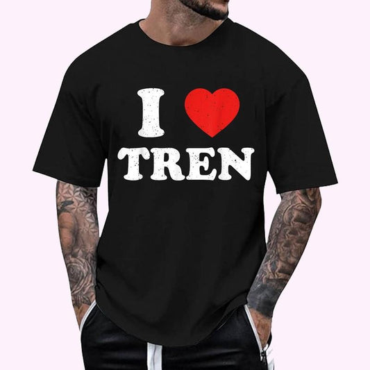 I Love Tren I Heart Tren Bodybuilder Gym Steroid Vaccinated T-Shirt , Unisex Cotton 100%, Top Menswear Hoodie, Sweatshirt