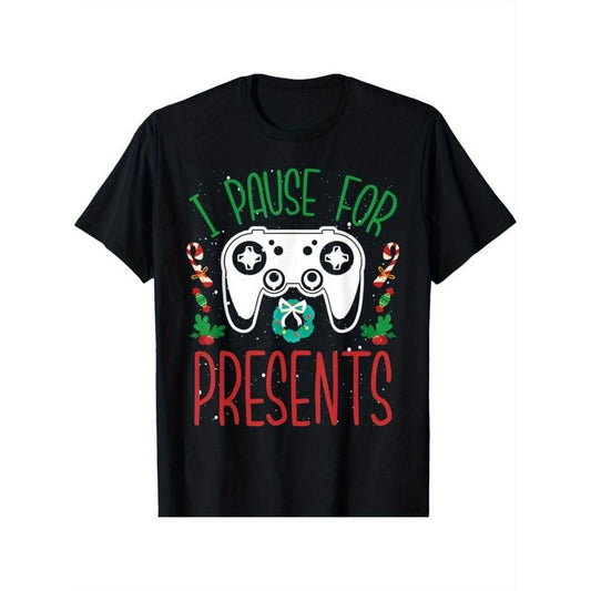 I Pause For Presents Christmas Gaming Video Games Gamer T-Shirt made in usa Hoodie, Sweatshirt | WearSparks.com