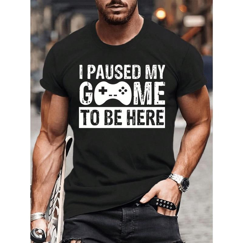 I Paused My Game To Be Here Funny Gaming men t shirt Made in USA Hoodie, Sweatshirt | WearSparks.com