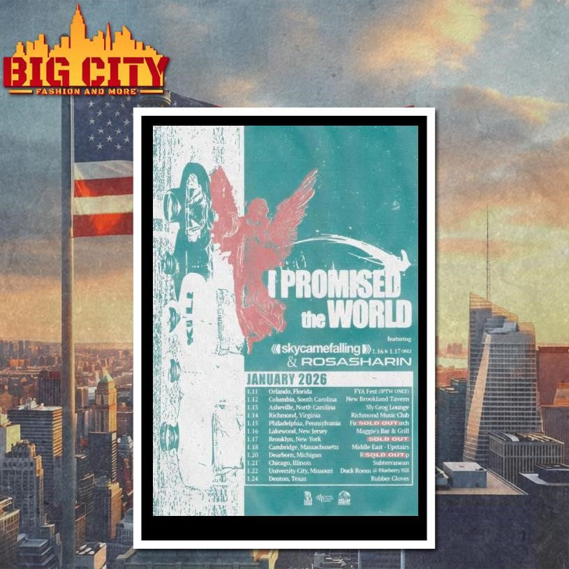 I Promised The World Tour January 2026 Poster Shirt