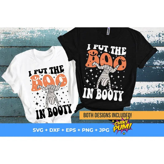 I Put The Boo In Booty Funny Halloween Shirt Trendy Halloween Halloween Mummy Digital s Hoodie, Sweatshirt | WearSparks.com