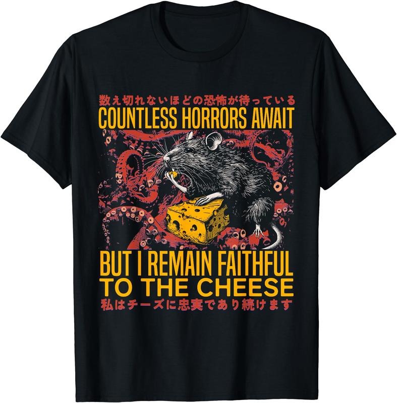 I Remain Faithful To The Cheese Vintage Japanese Rat Lover T-Shirt Hoodie, Sweatshirt | WearSparks.com
