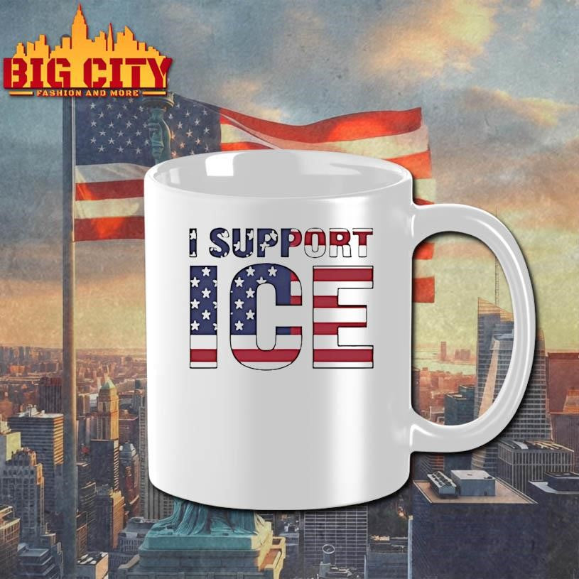 I Support Ice American Flag Shirt