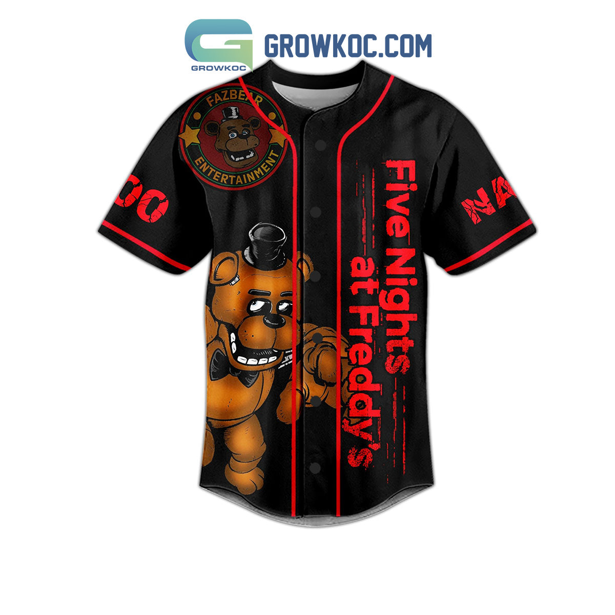 I Survived Five Nights At Freddy_s Bonnie Bowl Afton Robotics Custom Name Baseball Jersey