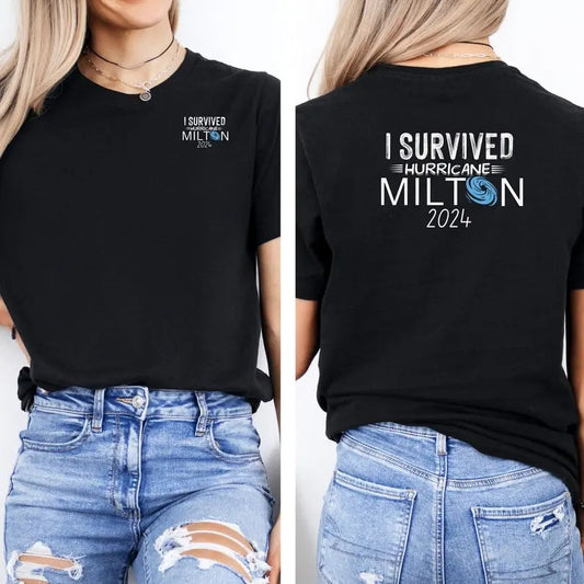 I Survived Hurricane Milton T-Shirt - Celebrating the Spirit of Florida in 2024 Hoodie, Sweatshirt | WearSparks.com