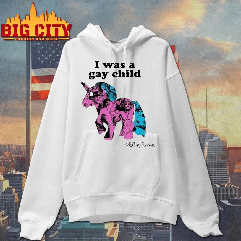 I Was A Gay Child Unicorn Adrian+shane Shirt