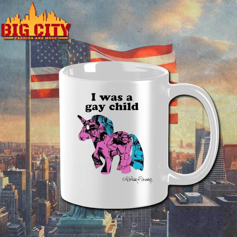 I Was A Gay Child Unicorn Adrian+shane Shirt