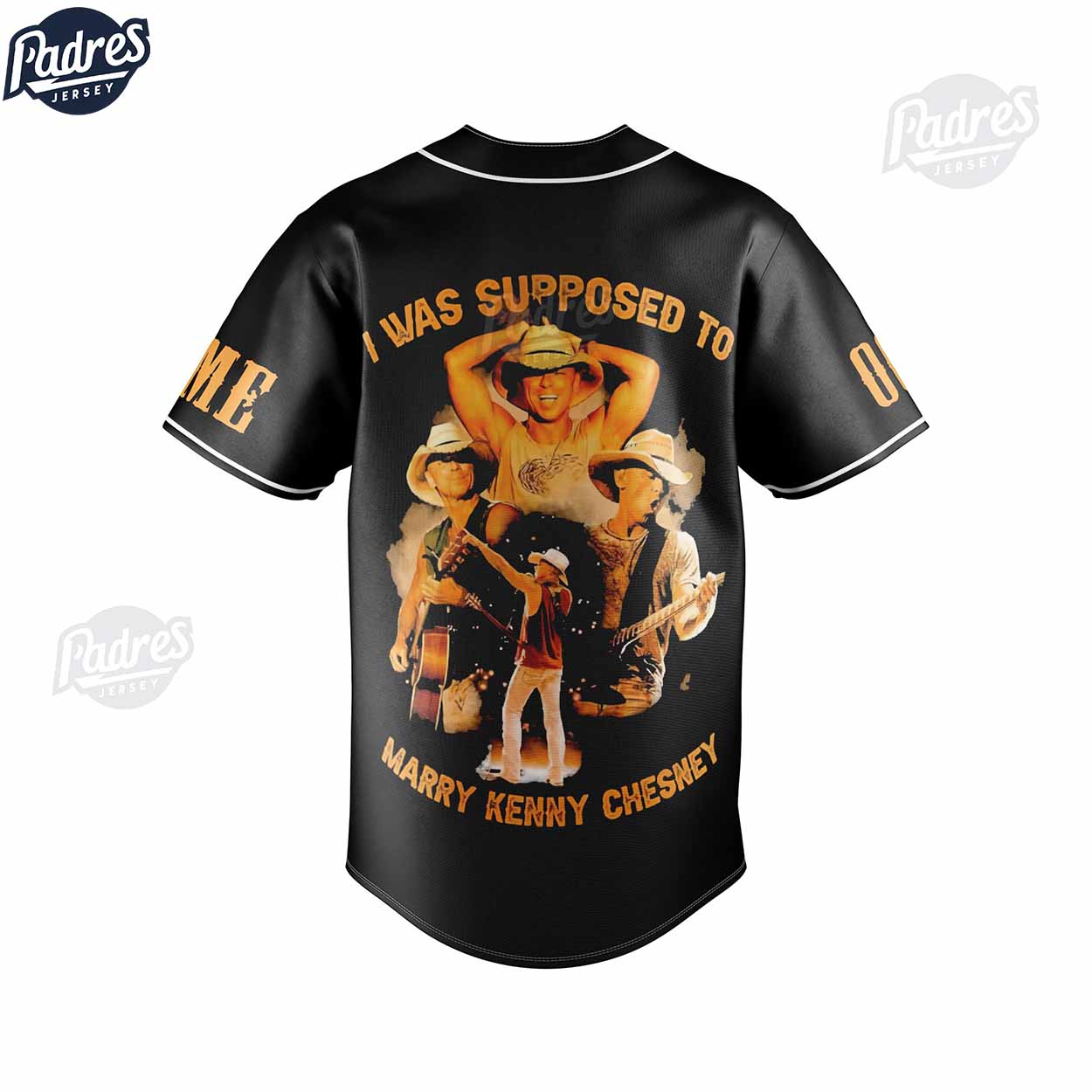 I Was Supposed To Marry Kenny Chesney Custom Baseball Jersey Style - Padres Jersey Oasis: Elevate Your Baseball... (Image 2)