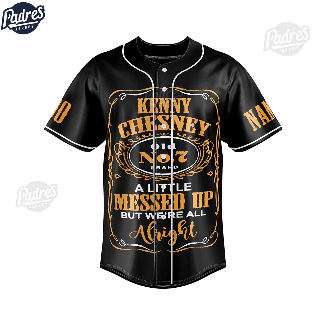 I Was Supposed To Marry Kenny Chesney Custom Baseball Jersey Style - Padres Jersey Oasis: Elevate Your Baseball... (Image 3)